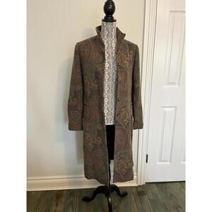 Ralph Lauren paisley wool coat